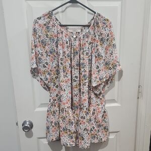 LOFT Multicolor Floral Blouse Size 20